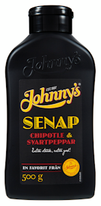 Johnny's sinappi 500g chipotle & mustapippuri