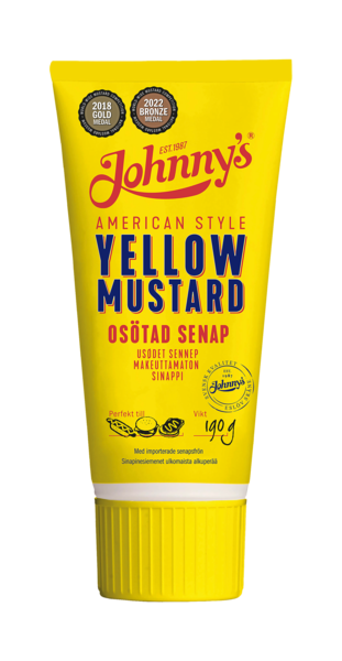 Johnnys Sinappi 190g Yellow Mustard