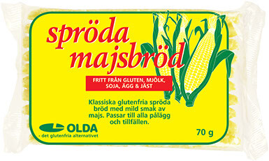 Oldana rapea maissileipä 70g gluteeniton