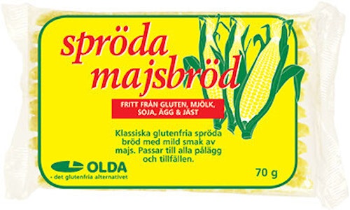 Oldana rapea maissileipä 70g gluteeniton