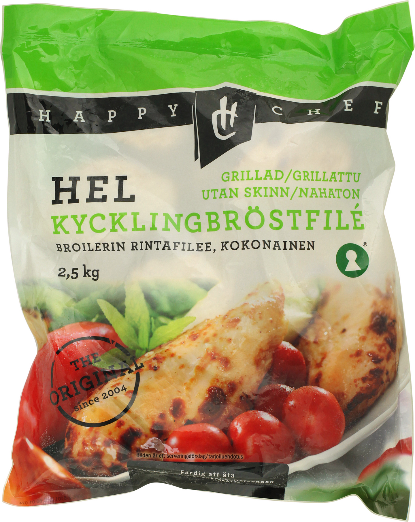 Happy Chef Broilerin rintafile grillattu á n.120g 2,5kg pakaste