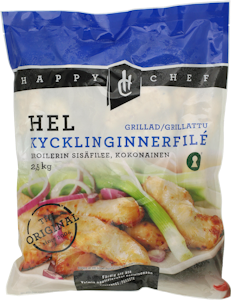 Happy Chef Broilerin sisäfile grillattu á 50-60g 2,5kg pakaste