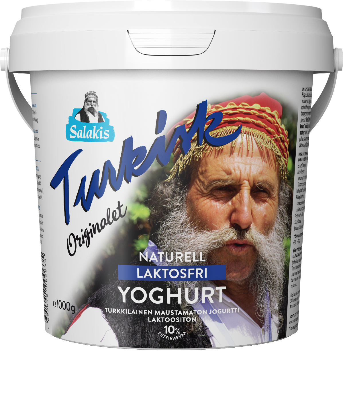 Salakis turkkilainen maustamaton jogurtti 1kg 10% laktoositon