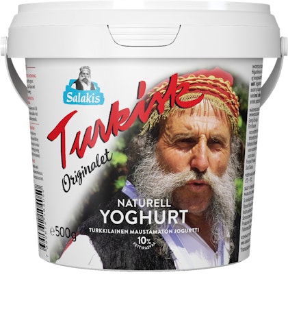 Salakis turkkilainen maustamaton jogurtti 10% 500g