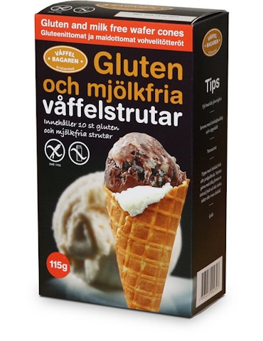 Våfel Bagaren jäätelövohveli 115g gluteeniton