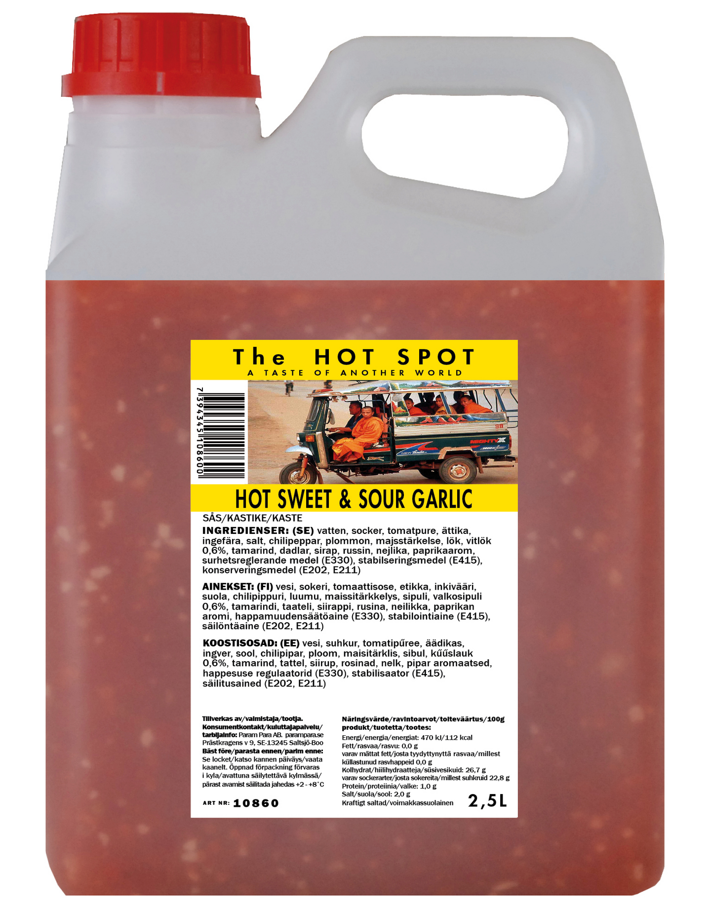 The Hot Spot hot sweet & sour garlic -kastike 2,5l