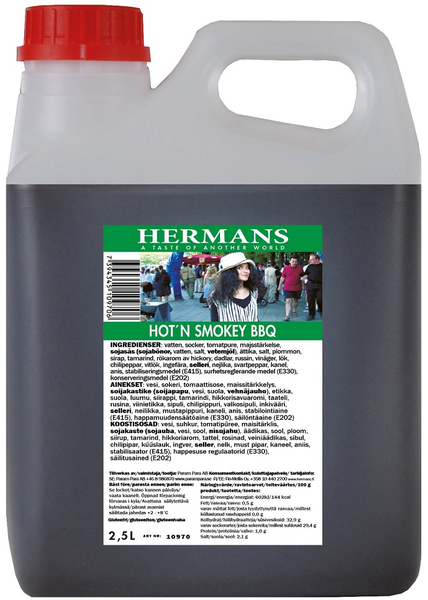 Hermans Hot´n Smokey BBQ kastike 2,5l