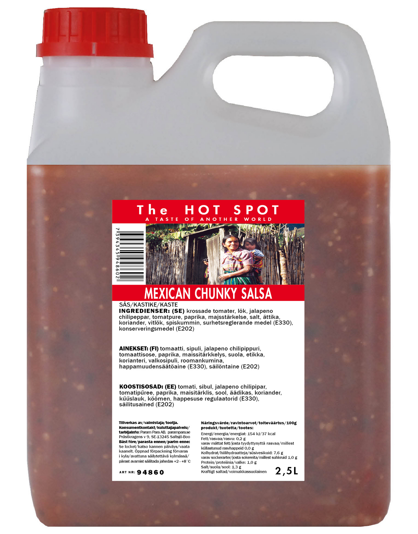 The Hot Spot Mexican chunky salsa -kastike 2,5l