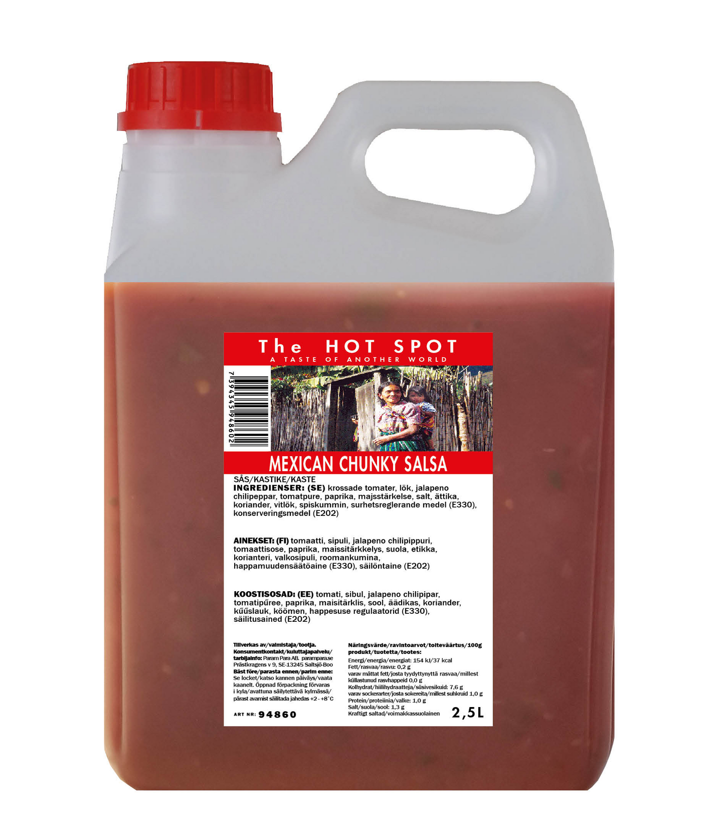 The Hot Spot Mexican chunky salsa -kastike 2,5l