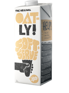 Oatly Soft serve kasvipohjainen vaniljanmakuinen pehmytjäätelövalmiste 1l