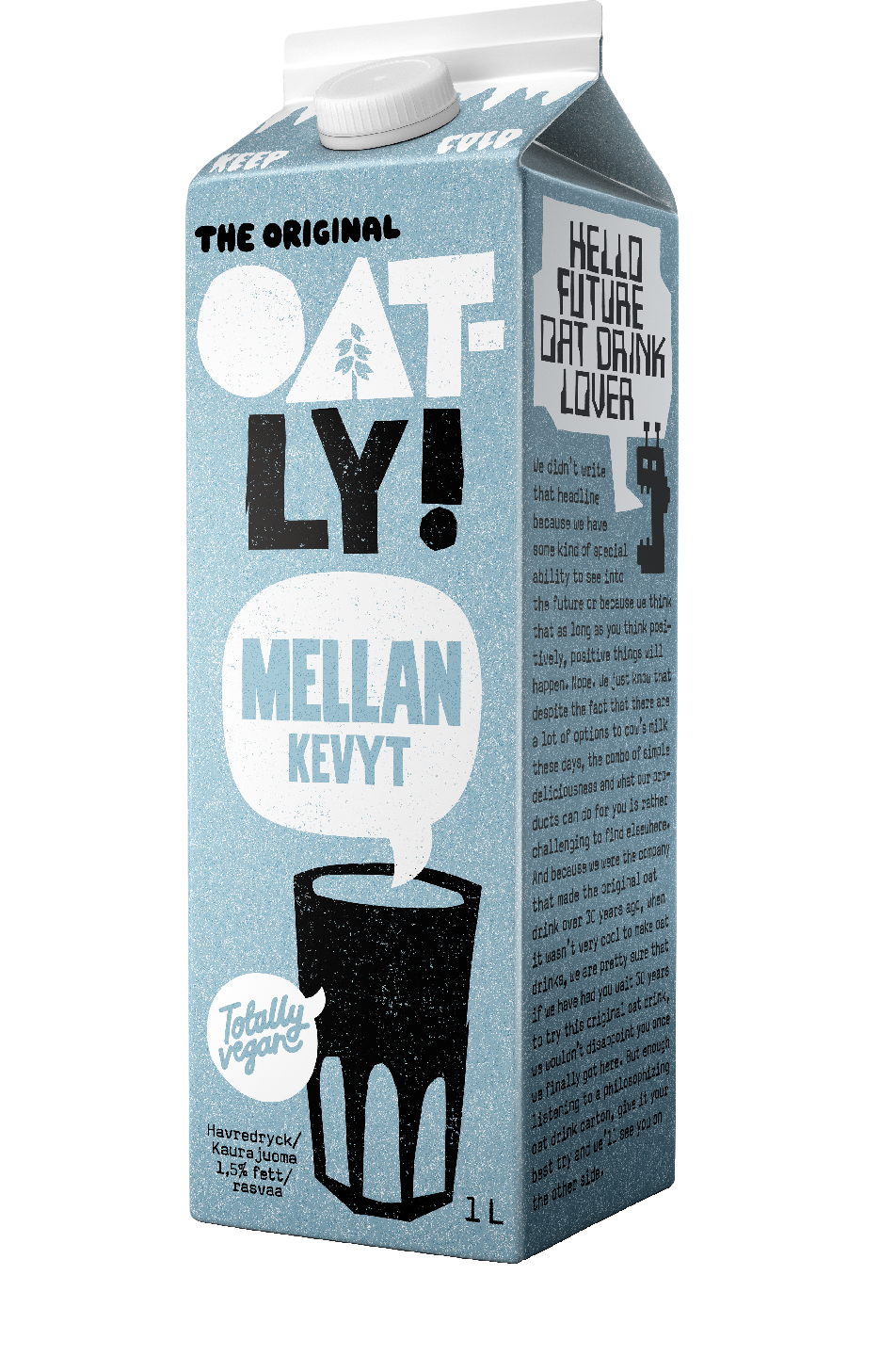 Oatly kaurajuoma 1l kevyt chilled