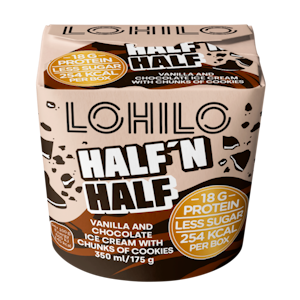 Lohilo proteiinijäätelö 350 ml  half n half