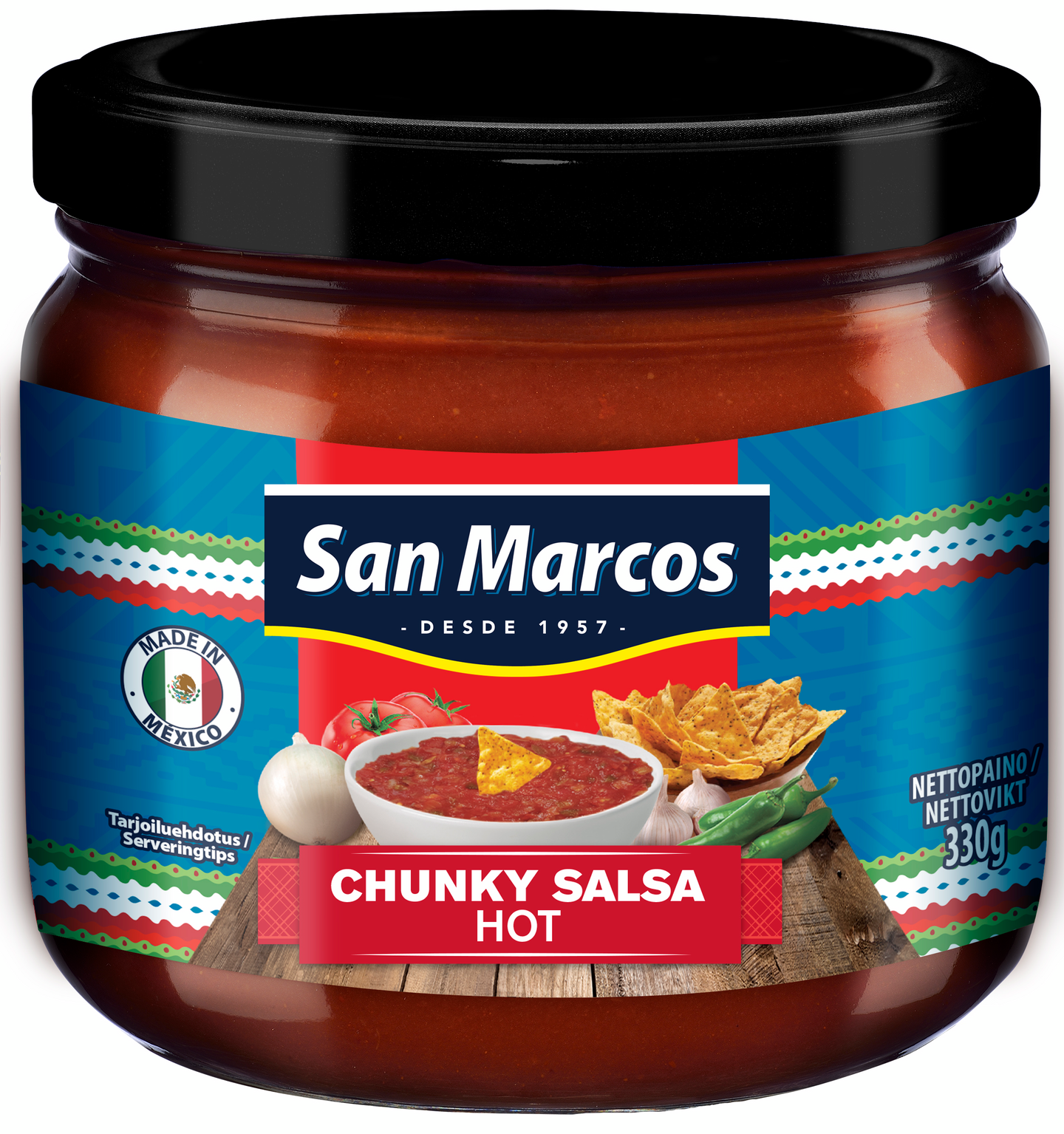 San Marcos Chunky Salsa 330g hot