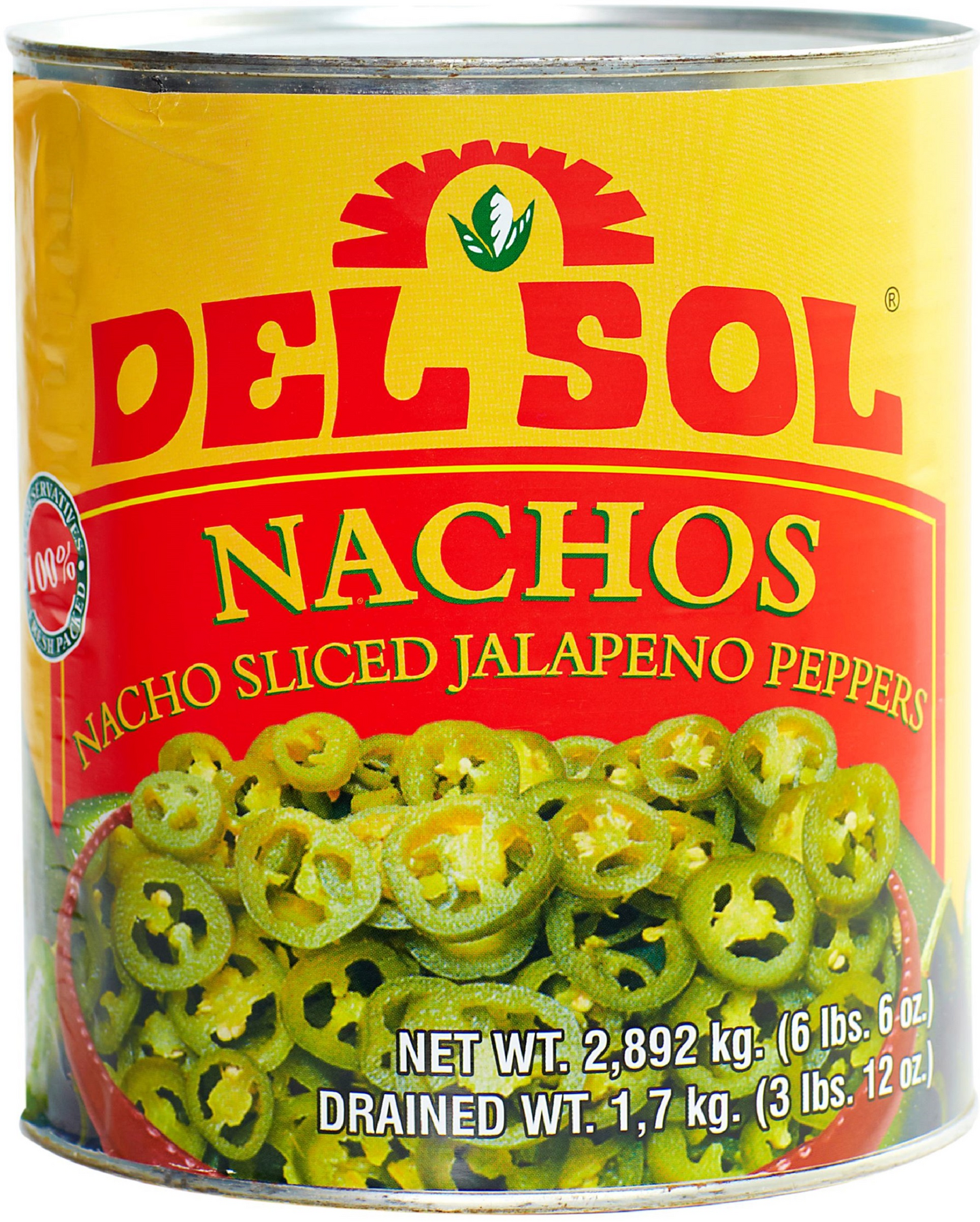 Del Sol jalapeno vihreä 2,8 kg viipaloitu