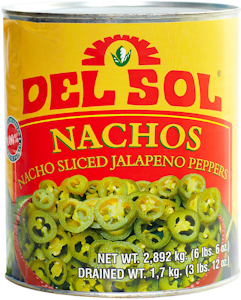 Del Sol jalapeno vihreä 2,8 kg viipaloitu