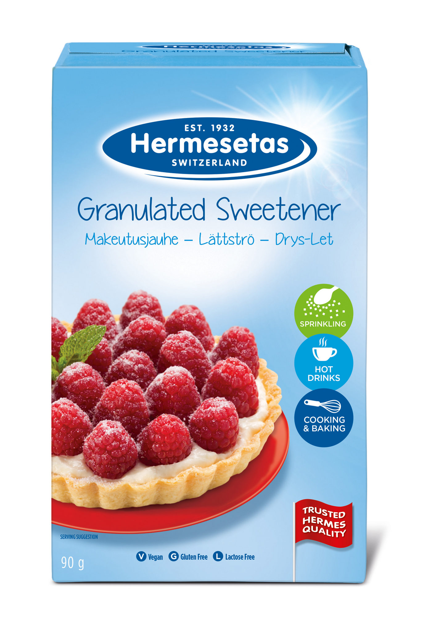 Hermesetas makeutusjauhe täyttöpaketti 90g