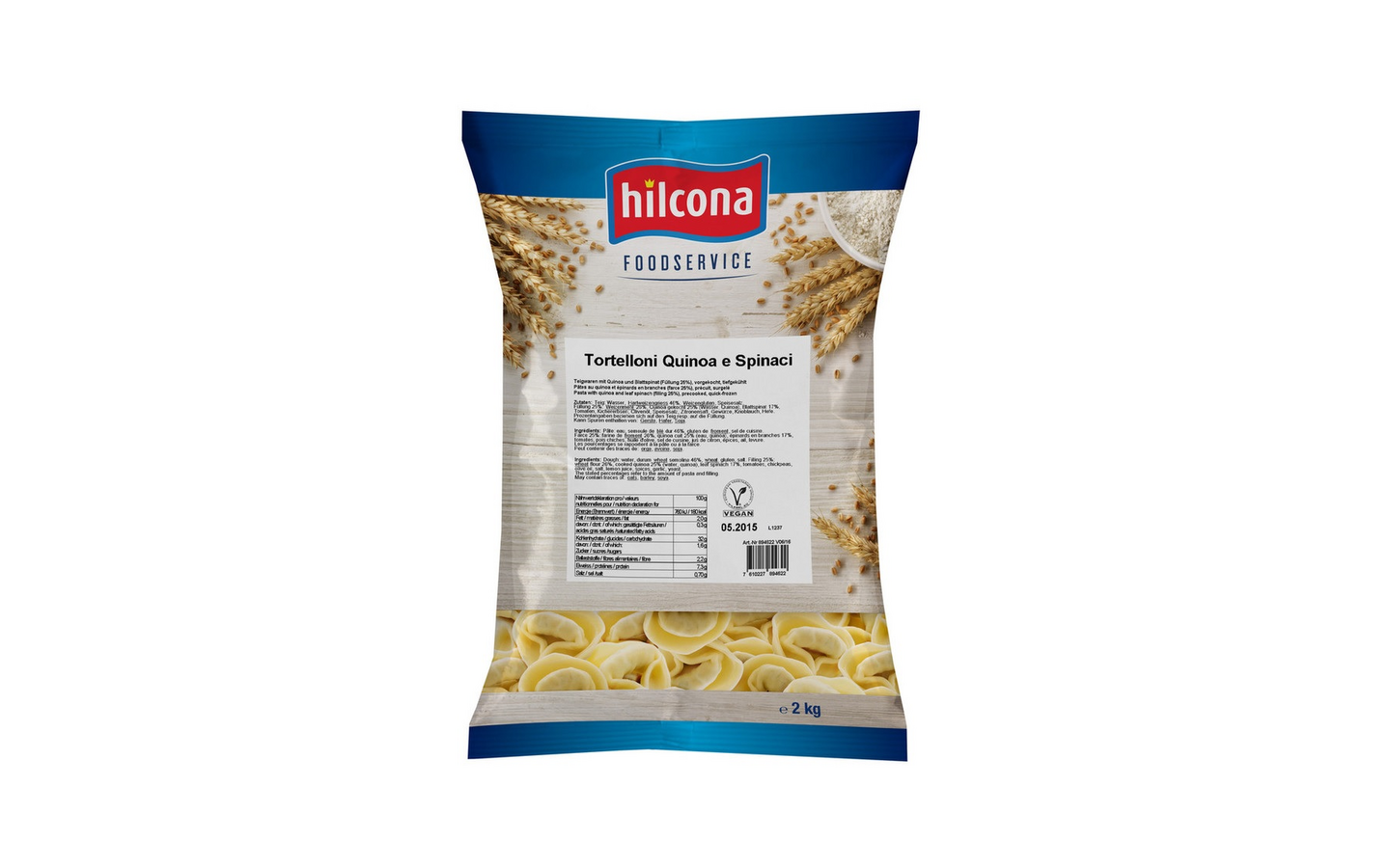 Hilcona Tortelloni quinoa & pinaatti 2kg pakaste