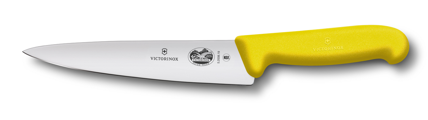 Victorinox kokkiveitsi 19cm fibrox keltainen