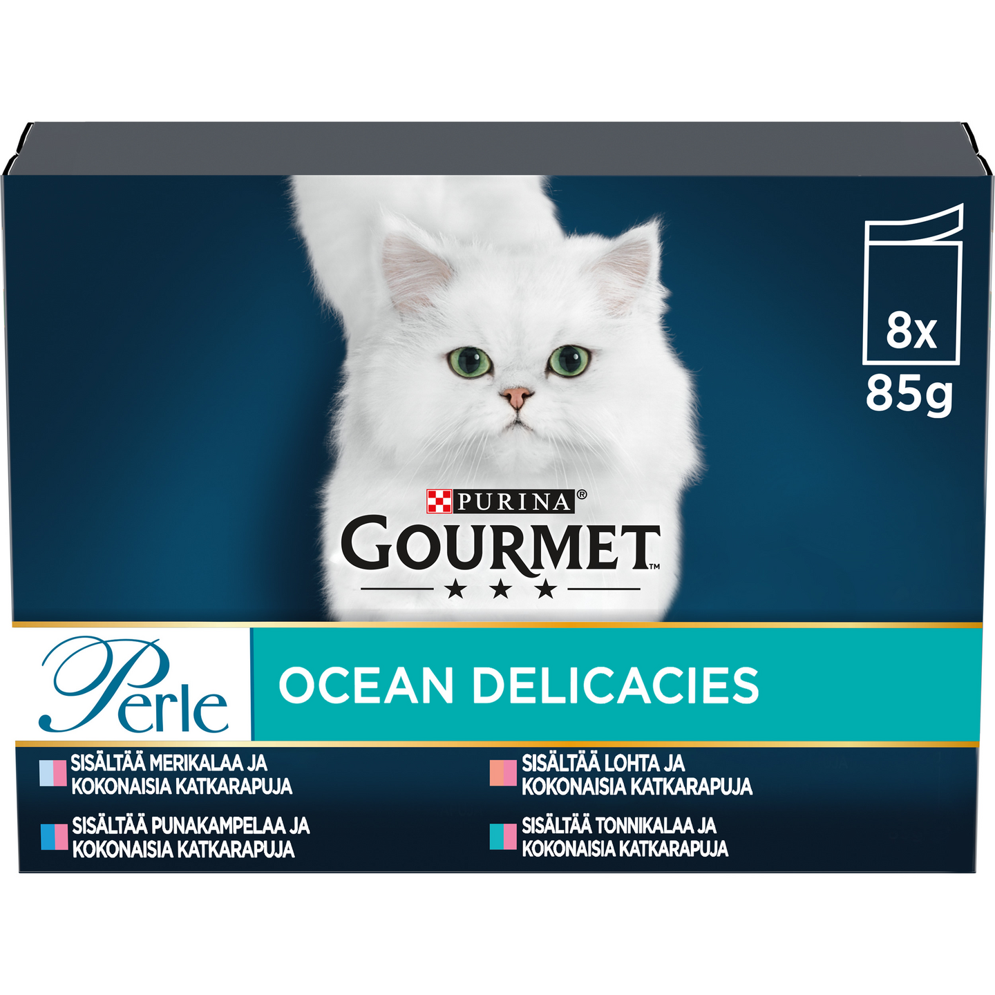 Gourmet Perle Sea Delicacies lajitelma 8x85g kissanruoka