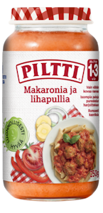 Piltti Makaronia ja lihapullia 250g 1-3 v