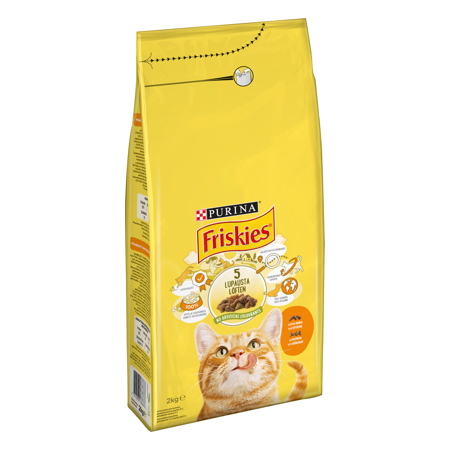 Friskies Adult Kanaa ja lisättyjä Vihanneksia 2kg kissanruoka