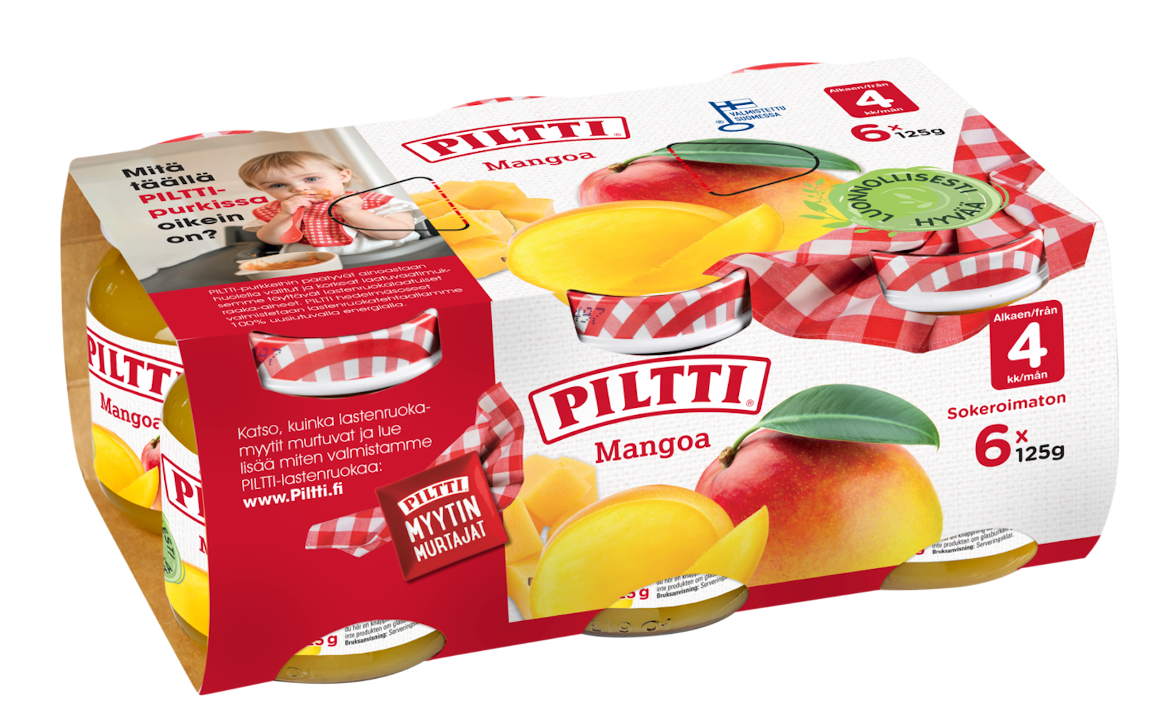 Piltti Mango Kuutoset 6x125g 4kk - HoReCa-tukku Kespro