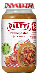 Piltti Pennepastaa ja kanaa 250g 1-3v