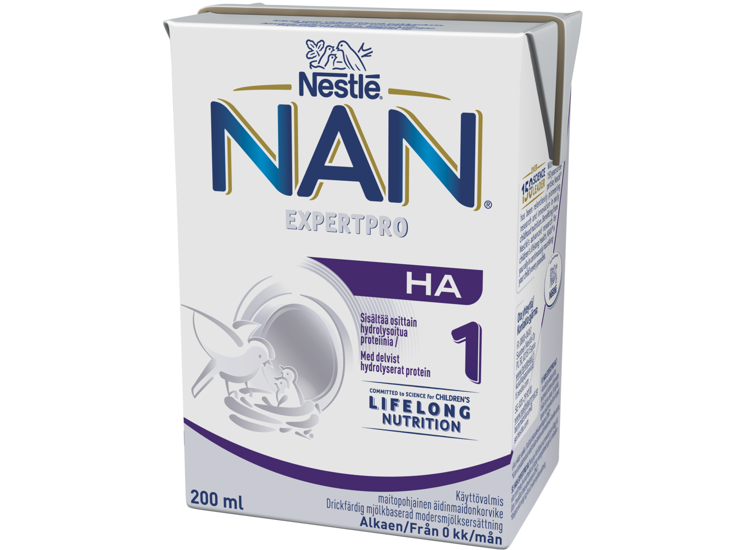 Nestlé NAN H.A.1 Maitopohjainen äidinmaidonkorvike 200ml