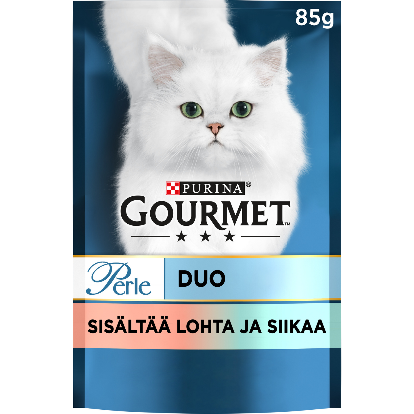 Gourmet Perle Lohta & Valkoista kalaa Seaside Duo 85g kissanruoka