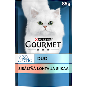 Gourmet Perle Lohta & Valkoista kalaa Seaside Duo 85g kissanruoka