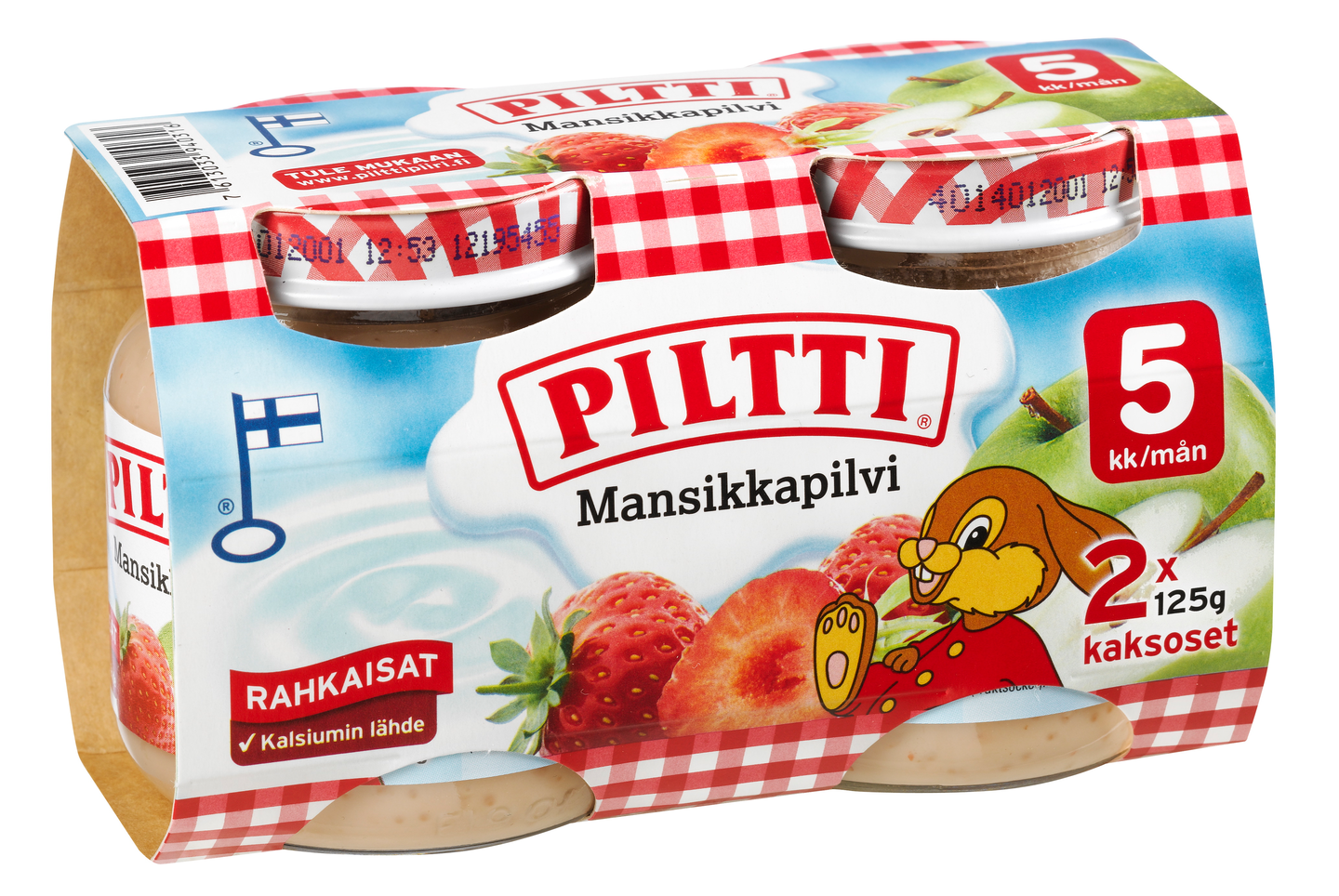 Piltti Rahkaisat Mansikkapilvi kaksoset 2x125g 5kk | K-Ruoka Verkkokauppa