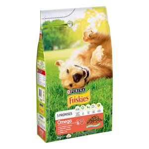 Friskies Omega koiran kuivaruoka 3kg nauta-kala