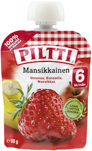 Piltti Mansikkainen 6kk 90g