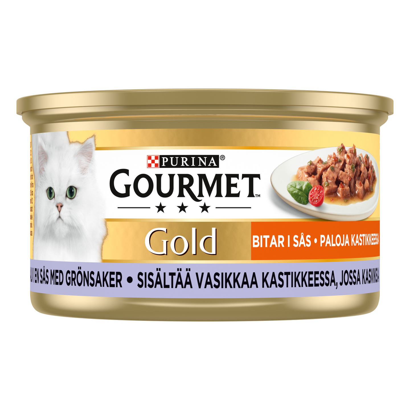 Gourmet Gold kissan annosrasia 85g vasikkaa kasviskastikkeessa