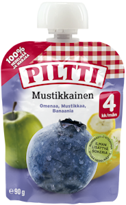 Piltti Mustikkainen 4kk 90g