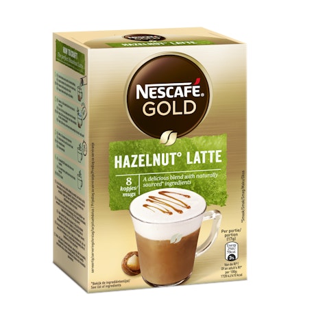 Nescafé Gold Hazelnut Latte 136g erikoispikakahvi