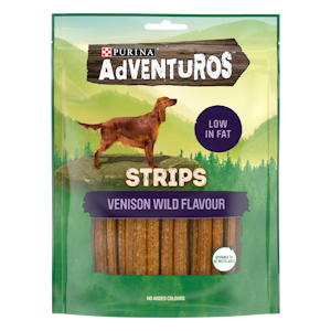 AdVENTuROS 90g Strips Metsäkauriin makuinen koiranherkku