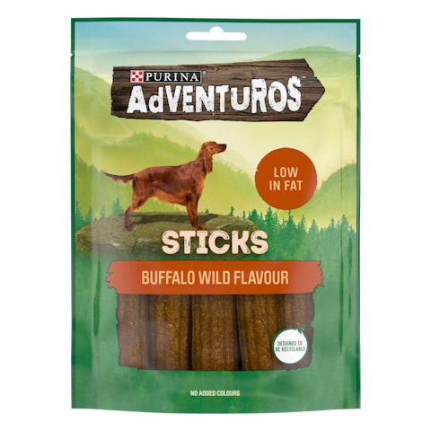 AdVENTuROS 120g Sticks Buffalon makuinen koiranherkku