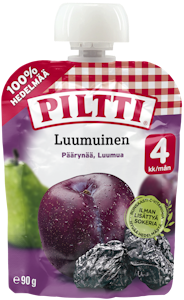 Piltti Luumuinen hedelmäsose 90g 4kk