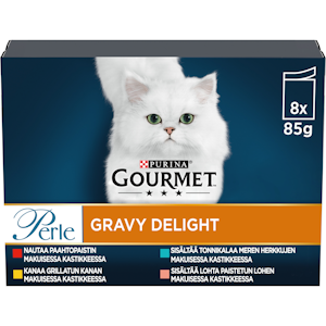 Gourmet Perle Gravy Delight lajitelma 8x85g