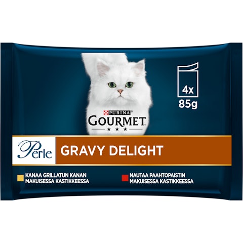 Gourmet Perle Gravy Delight lajitelma 4x85g