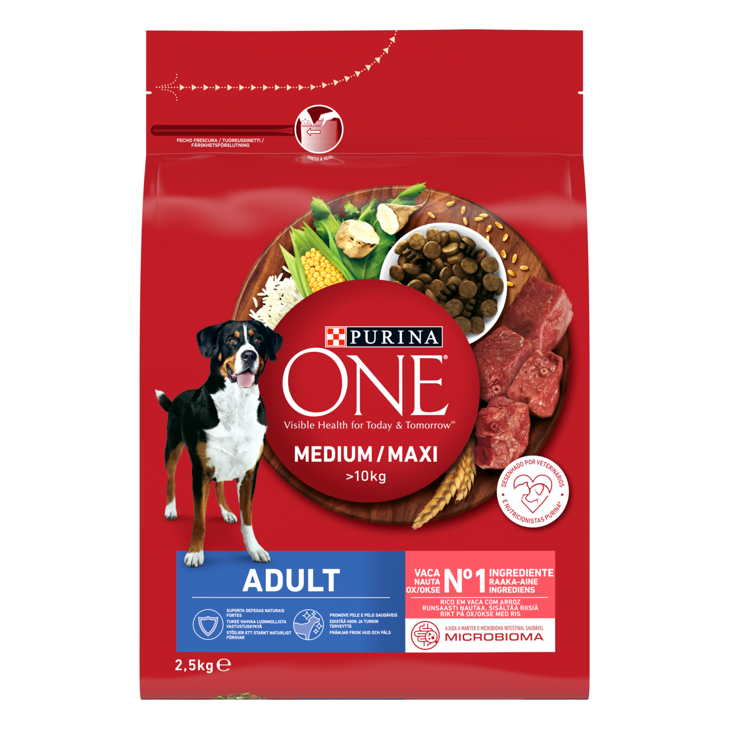 Purina One Adult 2,5kg nauta riisi