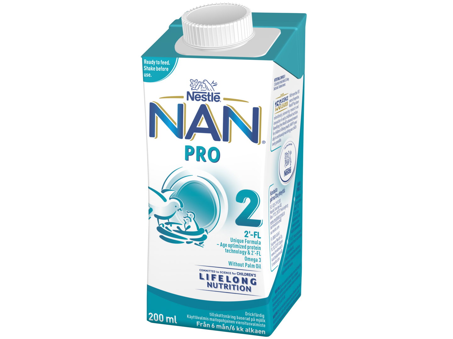 Nestle Nan Pro2 vieroitusvalmiste 200ml VARTTILAVA