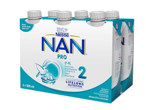 Nestle Nan Pro2 vierotusvalmiste 6x500ml