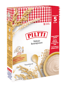 Piltti Kaurapuuro täysjyvästä 270g 6kk