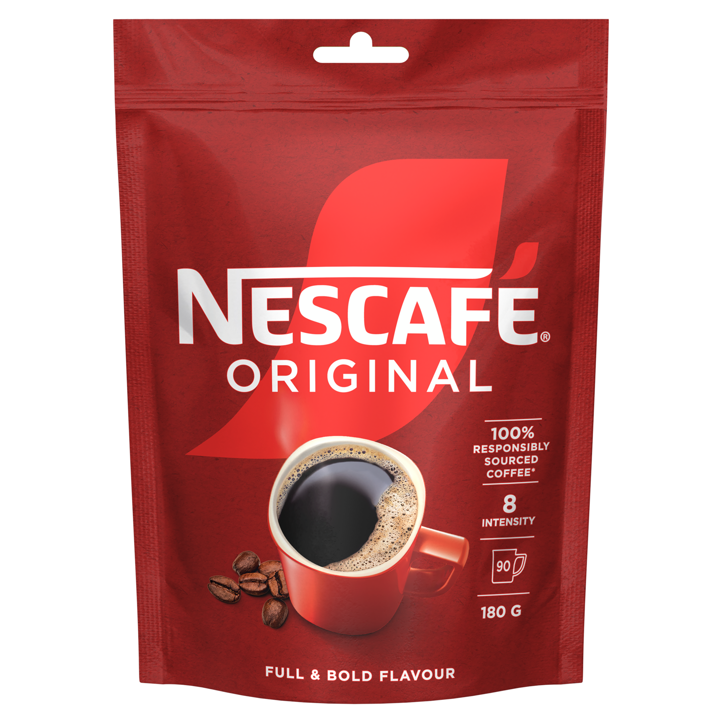 Nescafé Original pikakahvi 180 g täyttöpussi