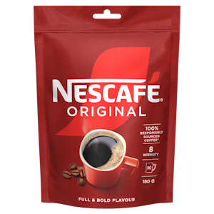 Nescafé Original pikakahvi 180 g täyttöpussi