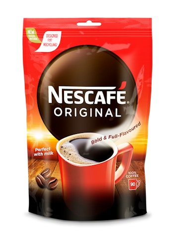 Nescafé Original pikakahvi 180 g täyttöpussi