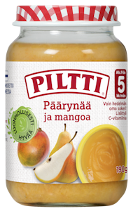 Piltti Päärynää ja mangoa 190g 5kk