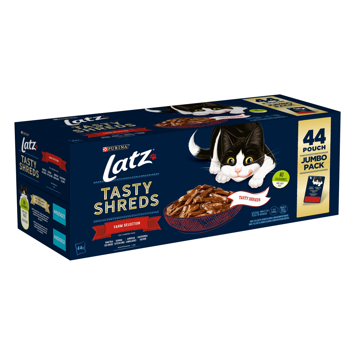 Latz Tasty Shreds Farm Selection 44x80g